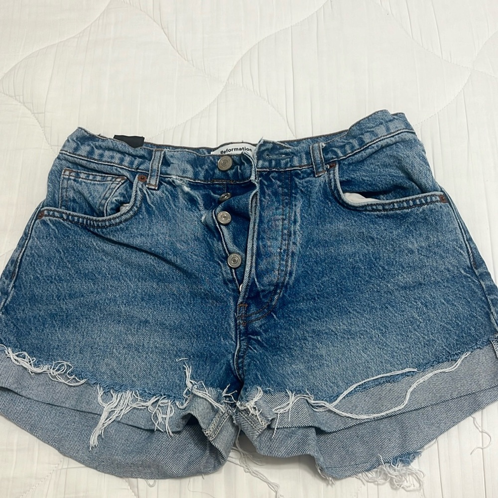 Reformation Jean shorts